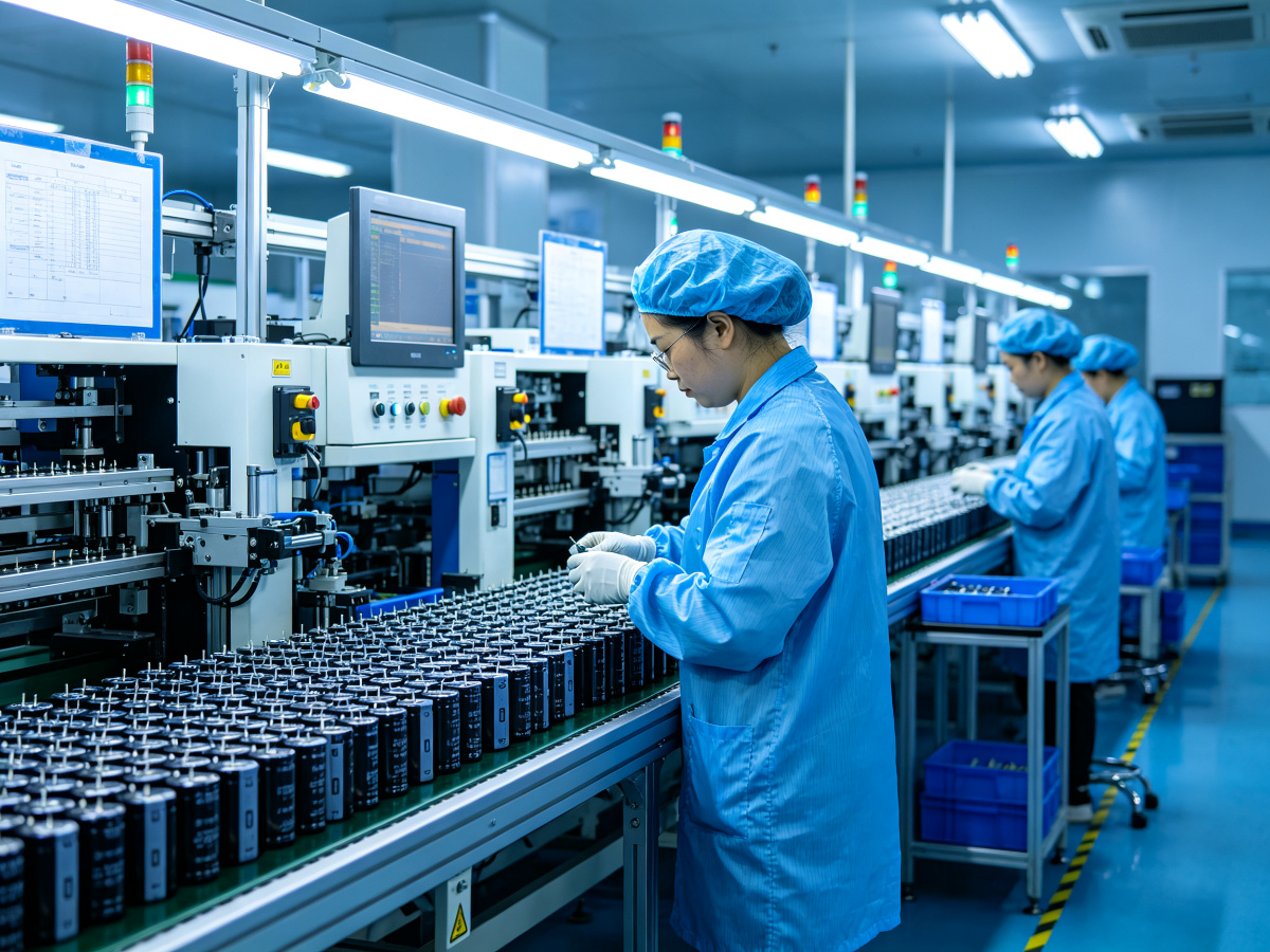 Capacitor production and quality inspection